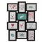 Modern Black Wall Mounted Multi Photo Frame Collage For 12 Pictures 4X6